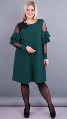 Юнона. Коктейльна сукня для жінок з пишними формами. Смарагд. 4851312775052 фото