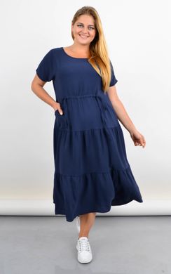 Plus Size dress with streams on the bottom. Blue.485142318 485142318 photo