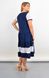 Сантана. Літнє плаття-халат великого розміру з мереживом. Синій. 485142184 фото 4