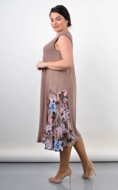 Knitted dress for the summer is Plus size. Beige.485141818 485141818 photo