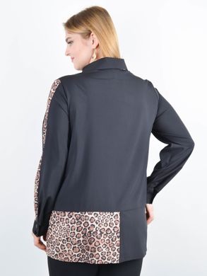 A combined Plus size blouse. Leopard Bezh.485140421 485140421 photo