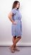 Ірина. Стильна сукня-сорочка великих розмірів. Смуга синя. 485131571 фото 3