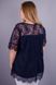 Blouse with Gypure Plus Size. Blue.485130952 485130952 photo 3