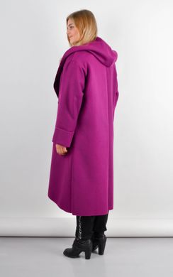 Сарена. Женское пальто-кардиган больших размеров. Фуксия. 485141180 фото