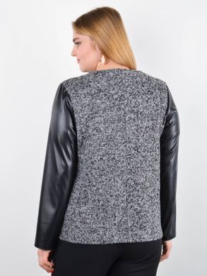 Catherine. Fashionable large-sized jacket. Grey. 485140359 photo
