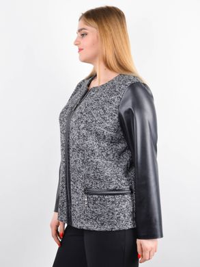 Catherine. Fashionable large-sized jacket. Grey. 485140359 photo