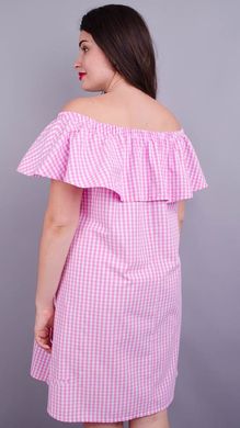 A fashionable dress with a stroke is Plus size. Pink cage.485131579 485131579 photo