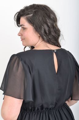 Casual summer chiffon dress. Black.495278289, not selected