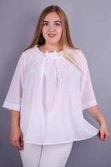 Renata. Beautiful blouse Plus Size. White. 485131078 photo