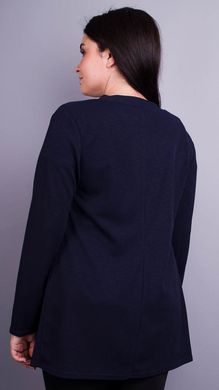 Дона. Жакет+блуза для женщин больших размеров. Синий. 485134092 фото