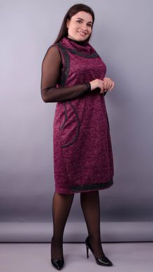 Plus size knitted dress. Bordeaux.485138126 485138126 photo