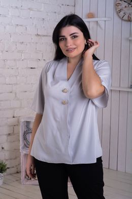 Una camicetta da donna delicata pi&ugrave; dimensioni. Grigio.405109347Mari50 405109347mari50 foto