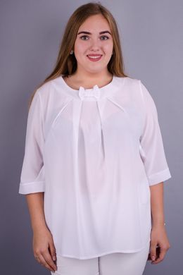 Beautiful blouse plus size. White.485131078 485131078 photo