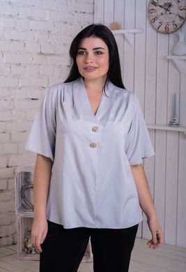 Una camicetta da donna delicata pi&ugrave; dimensioni. Grigio.405109347Mari50 405109347mari50 foto