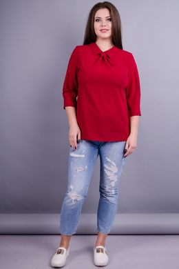 Bright female blouse plus size. Bordeaux.48513076423 48513076423 photo