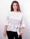 Stylish Plus size blouse. White+flowers.485139487 485139487 photo 2