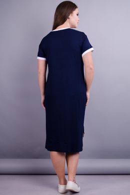 שמלה מקורית בגדלי פלוס. כחול+לבן .485132711 485132711 צילום