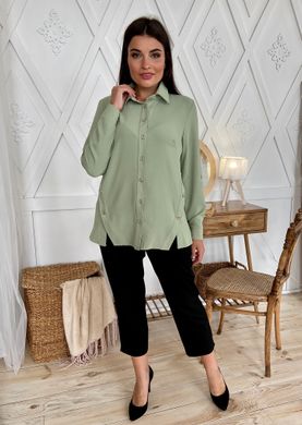 Stylish Plus size blouse. Olive.398705813, L