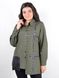Women's shirt with Plus Size skin. Olive.485141420 485141420 photo 3