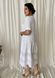 Romantic combination dress of Plus sizes. White.4115376175052, not selected
