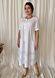 Romantic combination dress of Plus sizes. White.4115376175052, not selected