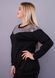 Iskra. Knitted blouse Size Plus. Black + silver. 485138007 photo 3