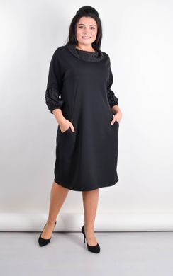 Рима. Елегантна сукня великих розмірів. Чорний. 485140288 фото
