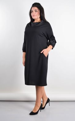 Рима. Елегантна сукня великих розмірів. Чорний. 485140288 фото