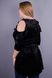 LUX. Elegant tunic of large sizes. Black. 485131207 photo 4