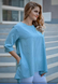 Plus size blouse with loose fit. Mint rhombus.485140892 485140892 photo 3